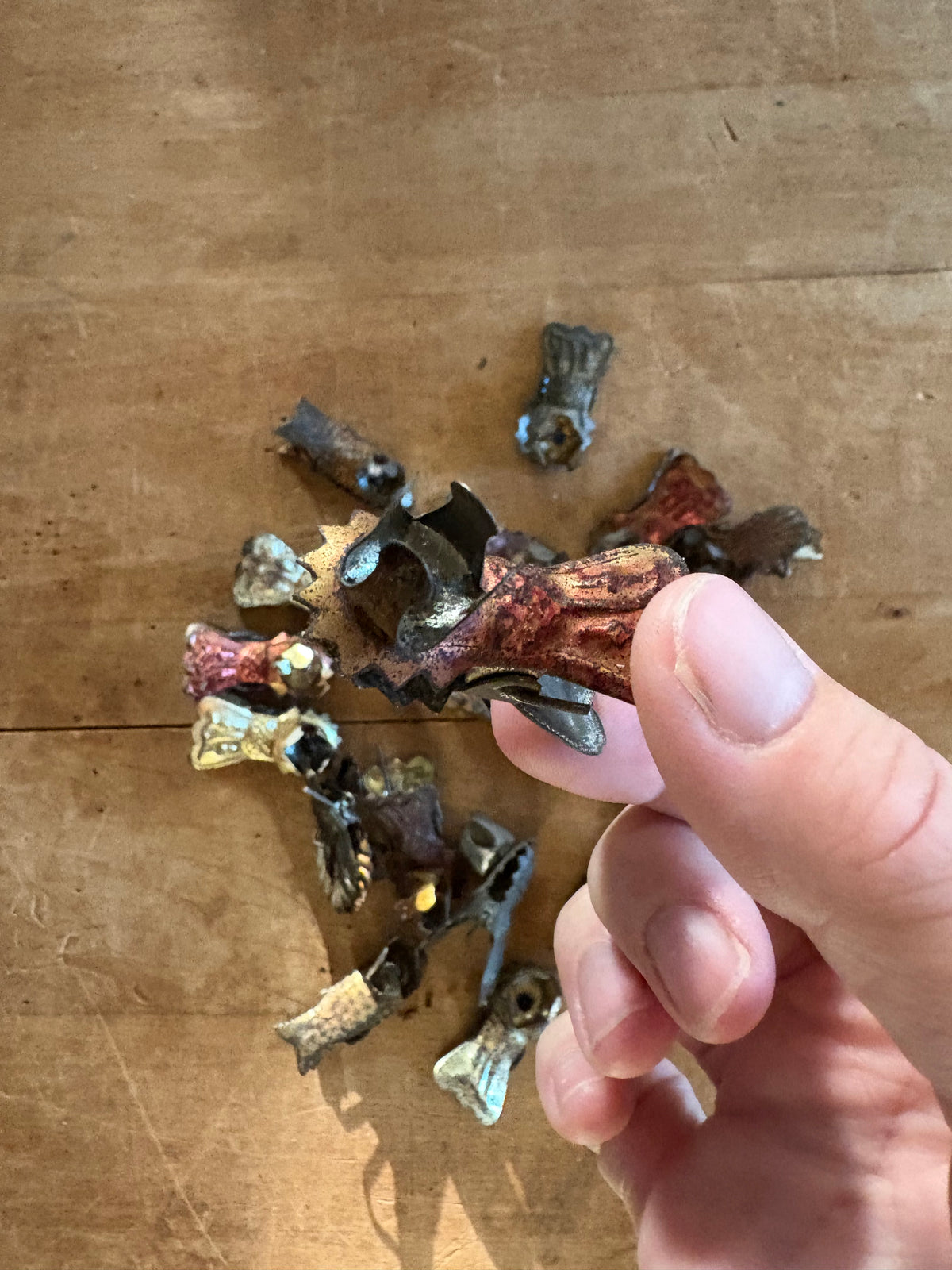 Antique Victorian Christmas candle clips