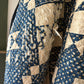 Early Antique star pattern quilt | indigo blue