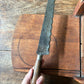 Antique wooden bread slicer with bread knife
