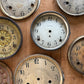 Vintage metal clock face