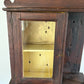 Antique early primitive wall cabinet with scallops