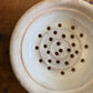 Antique ironstone dairy soap strainer