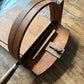 Antique wooden bread slicer with bread knife