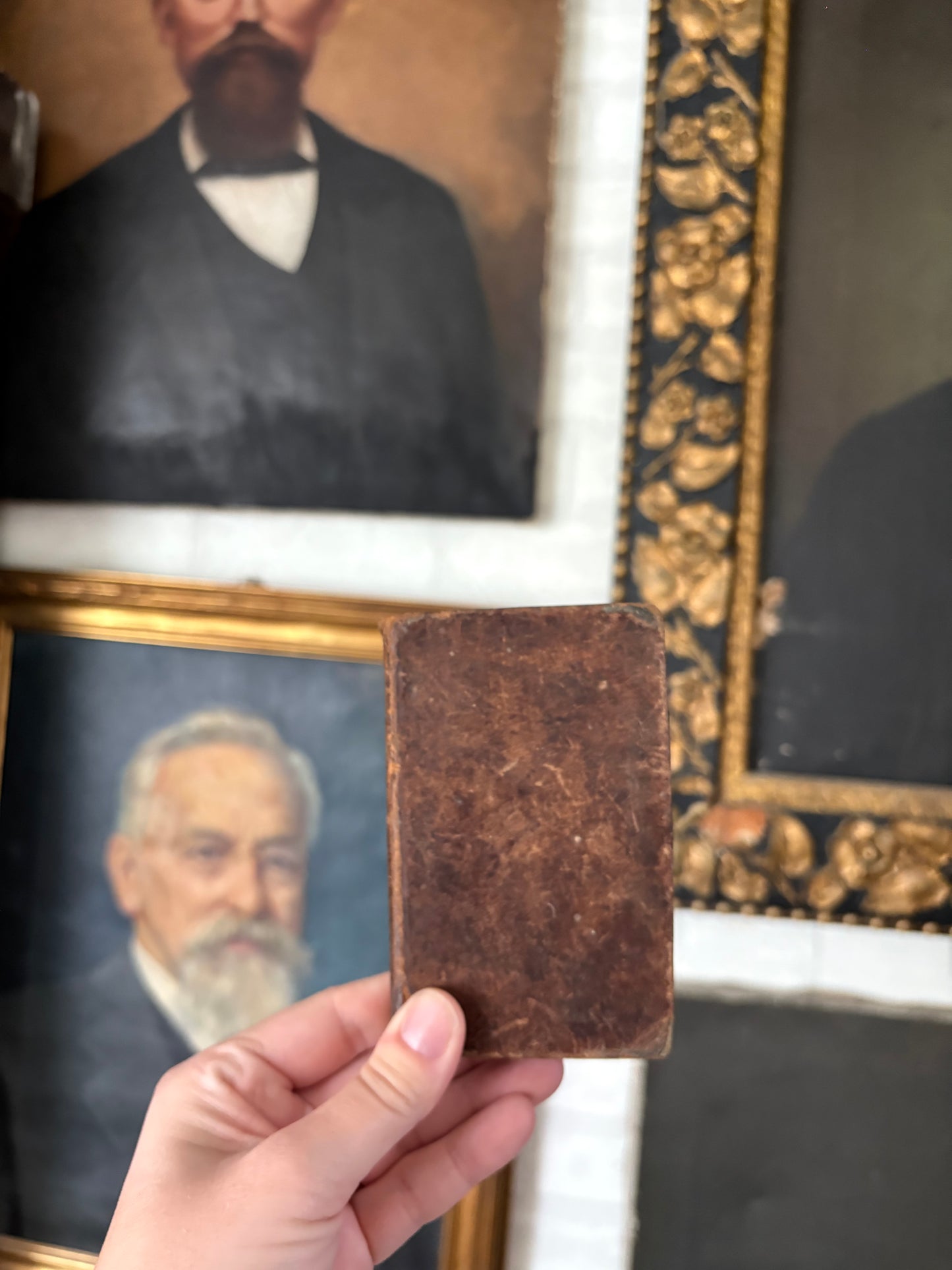 1831 second edition of "The New and Improved Camp Meeting Hymn Book” leather book