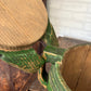 Antique wooden green tankard