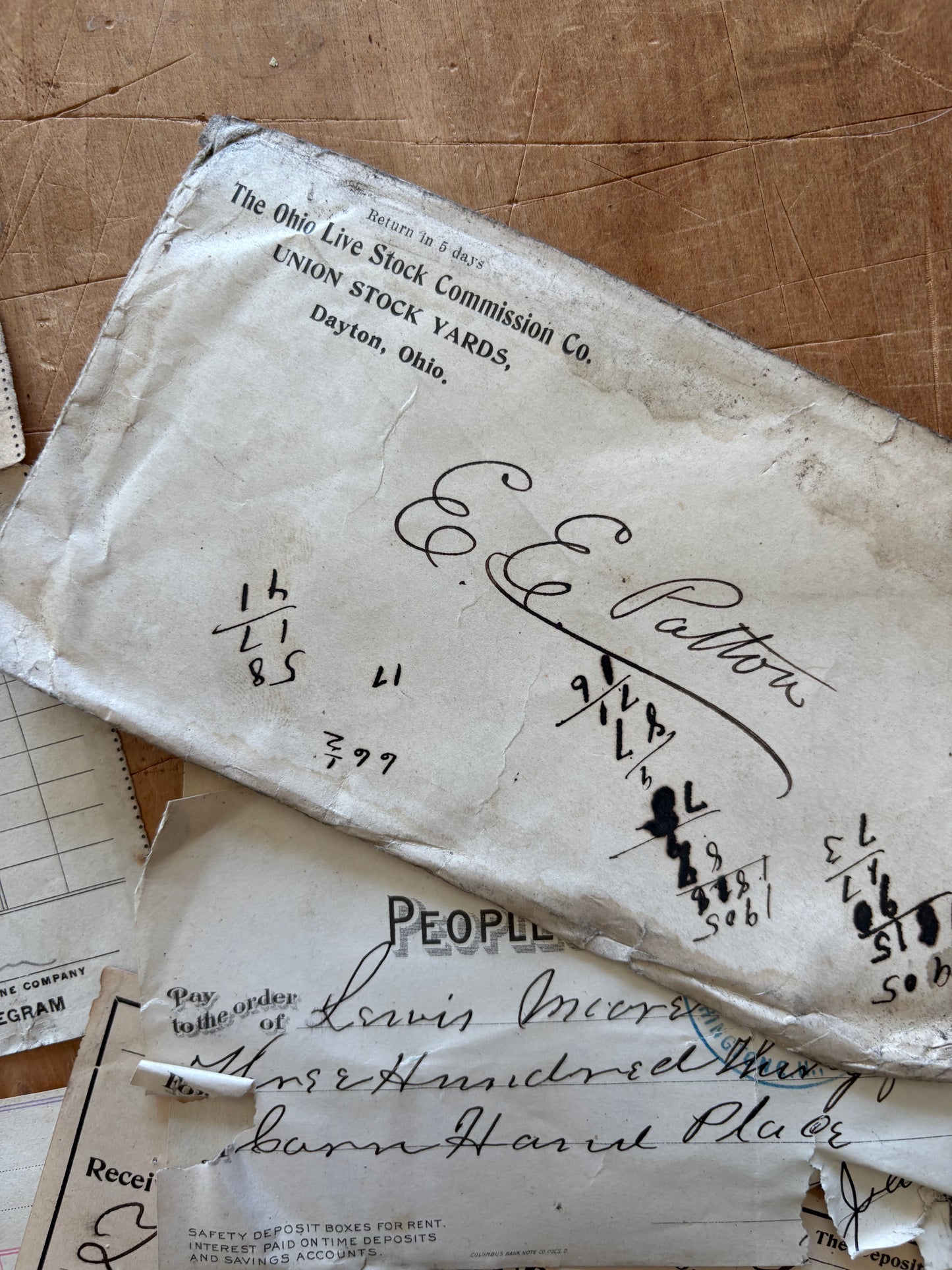 American paper ephemera | bank checks, receipts, and invoices from Ohio businesses dated between 1889 and 1916