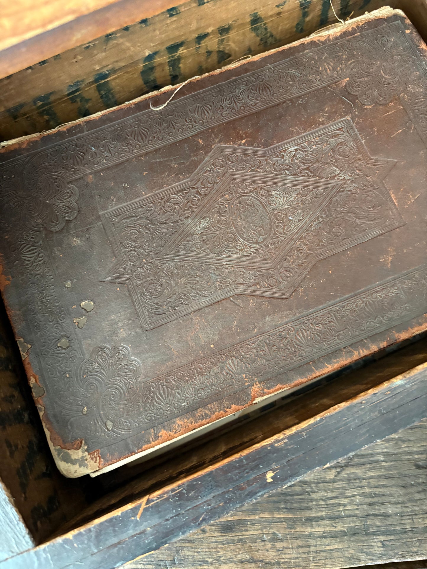 Antique bible & bible box