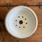 Antique ironstone dairy soap strainer