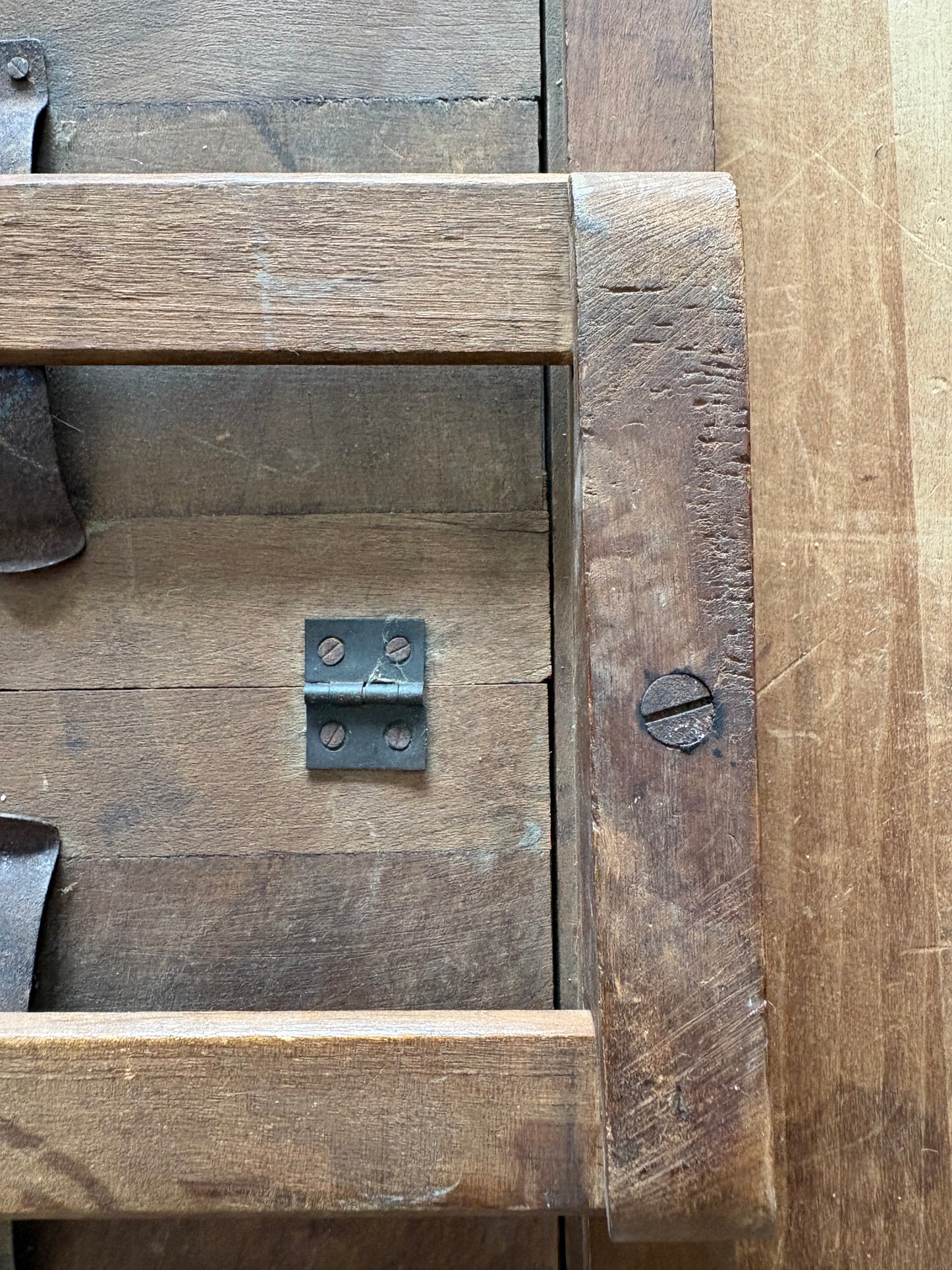 Antique wooden flower press