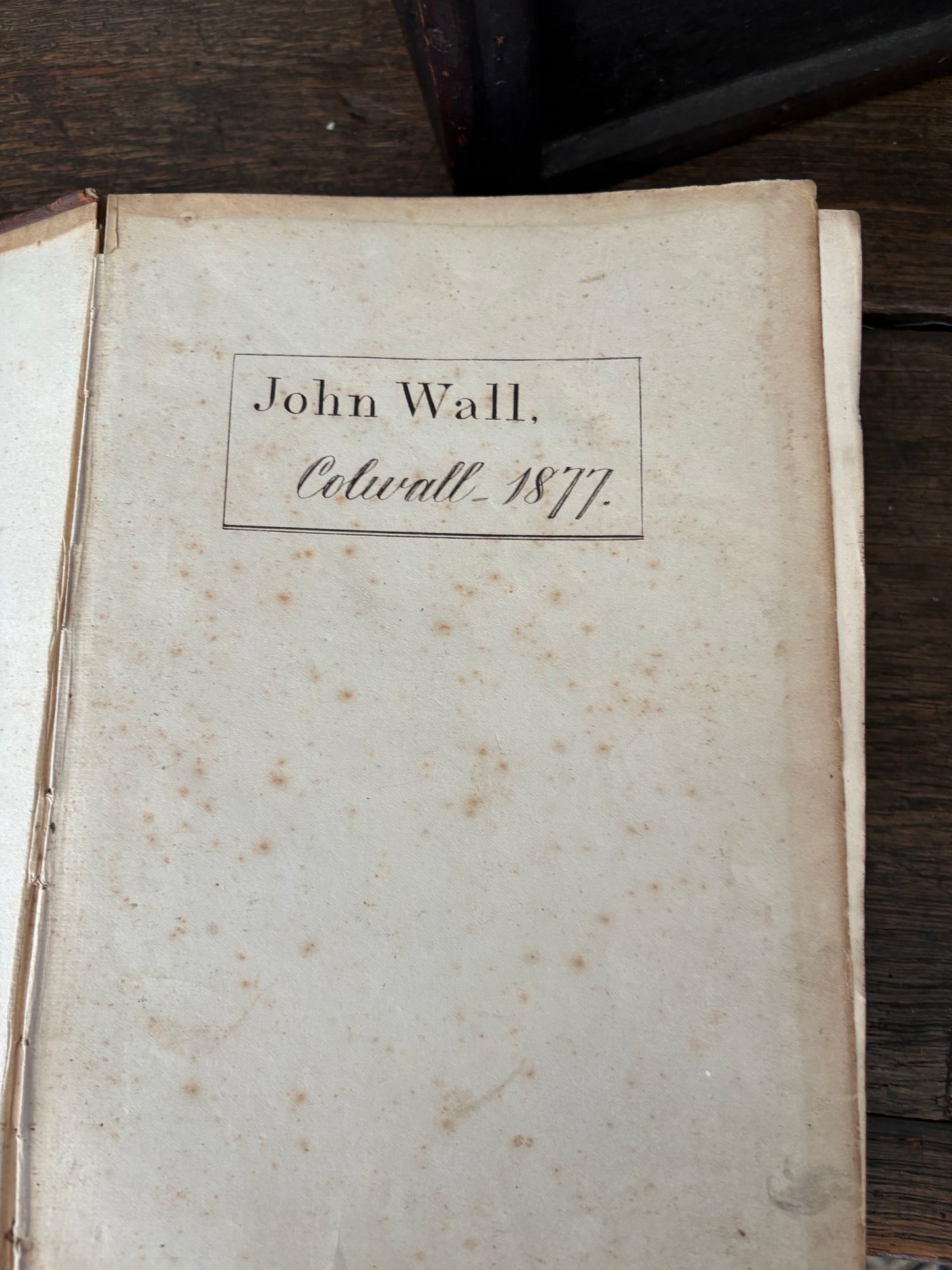 Antique bible & bible box