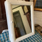 Antique small scalloped mirrored cabinet