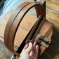 Antique wooden bread slicer with bread knife