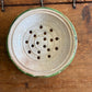 Antique ironstone dairy soap strainer