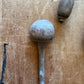 Antique primitive chunky wooden salt spoon