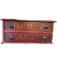 Antique A.W. Co “Roll Braid” Victorian spool drawer cabinet