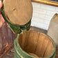 Antique wooden green tankard