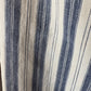 Vintage blue ticking stripe feather mattress cover