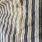 Vintage blue ticking stripe feather mattress cover