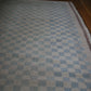 Antique checkered Turkish wool rug