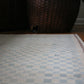 Antique checkered Turkish wool rug