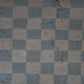 Antique checkered Turkish wool rug