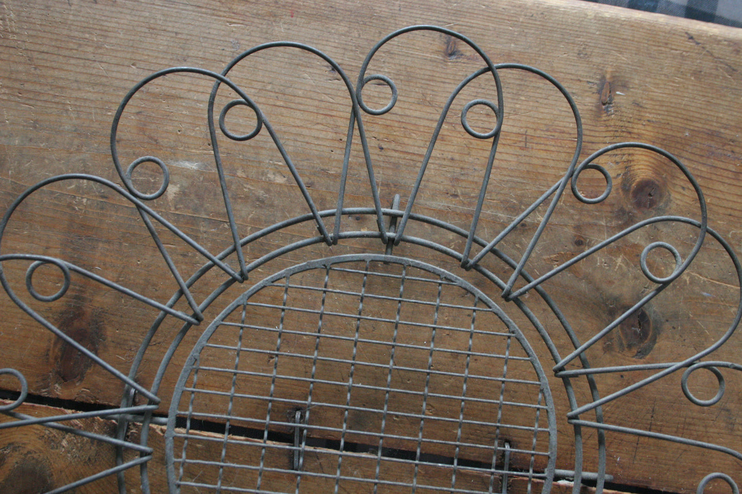 Antique French Wire Collapsable Egg Basket