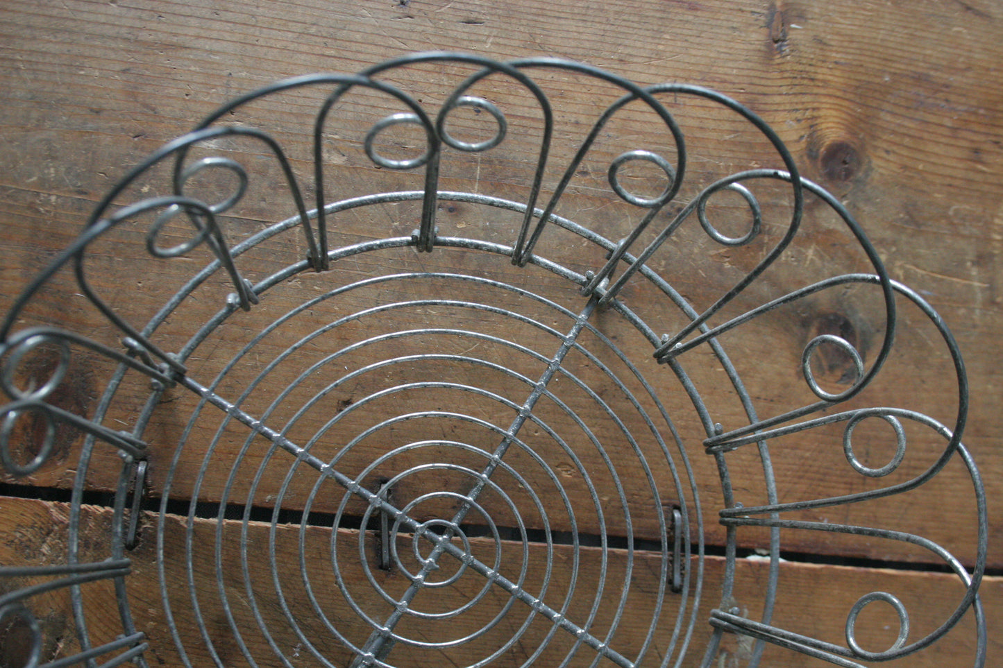 Antique French Wire Collapsable Egg Basket