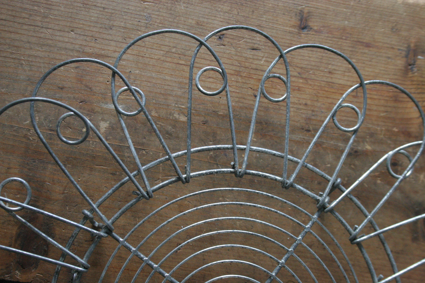 Antique French Wire Collapsable Egg Basket