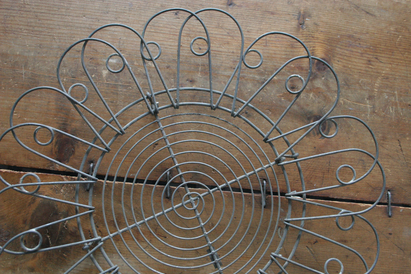 Antique French Wire Collapsable Egg Basket