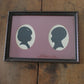 Vintage Framed Silhouettes