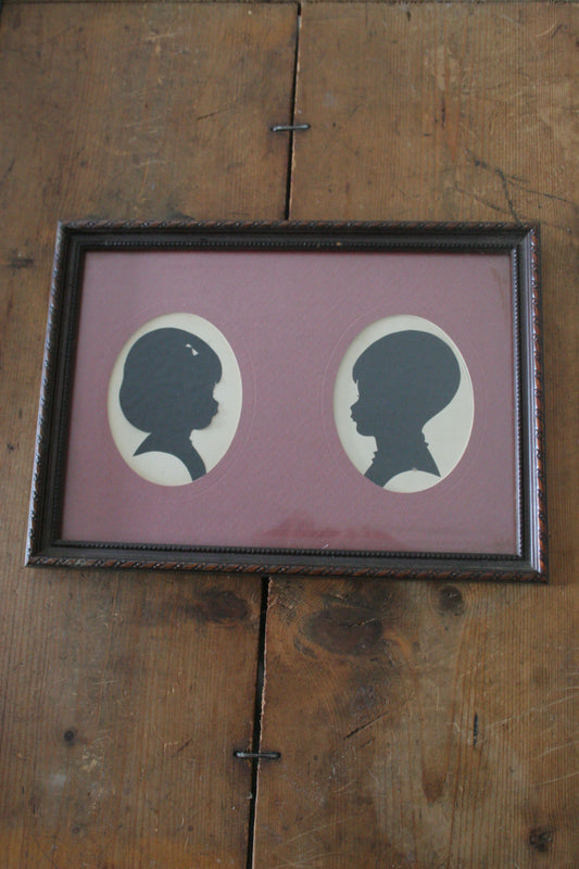 Vintage Framed Silhouettes