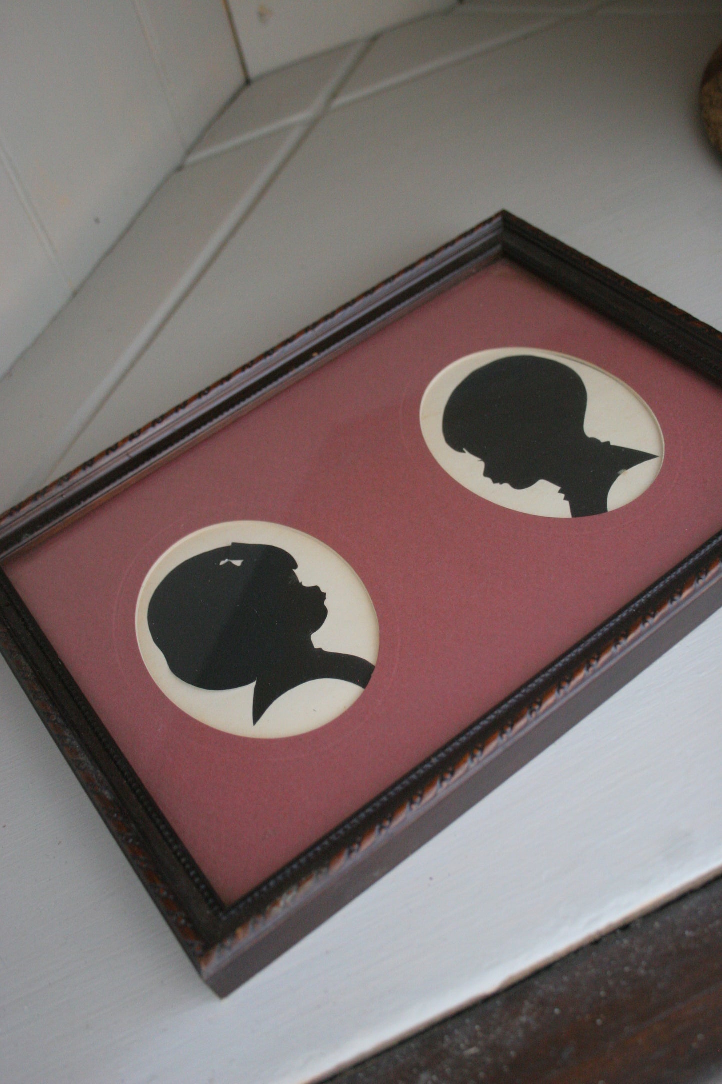 Vintage Framed Silhouettes