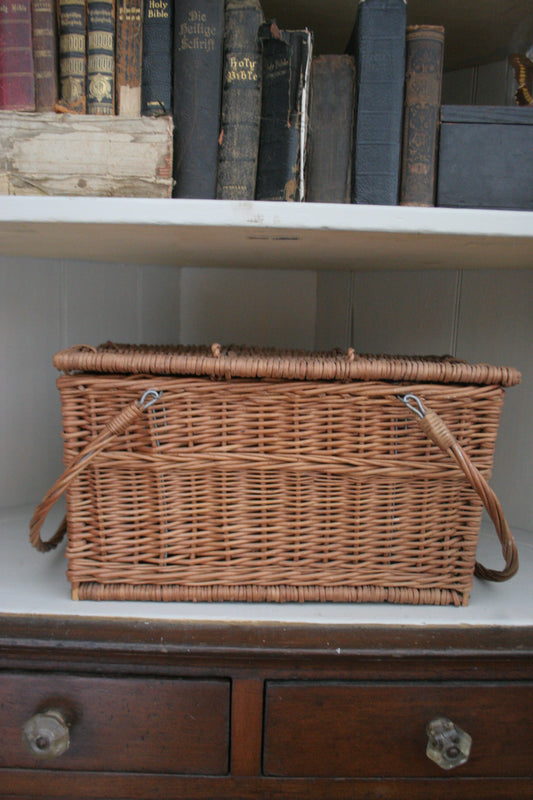 Vintage French Picnic Basket