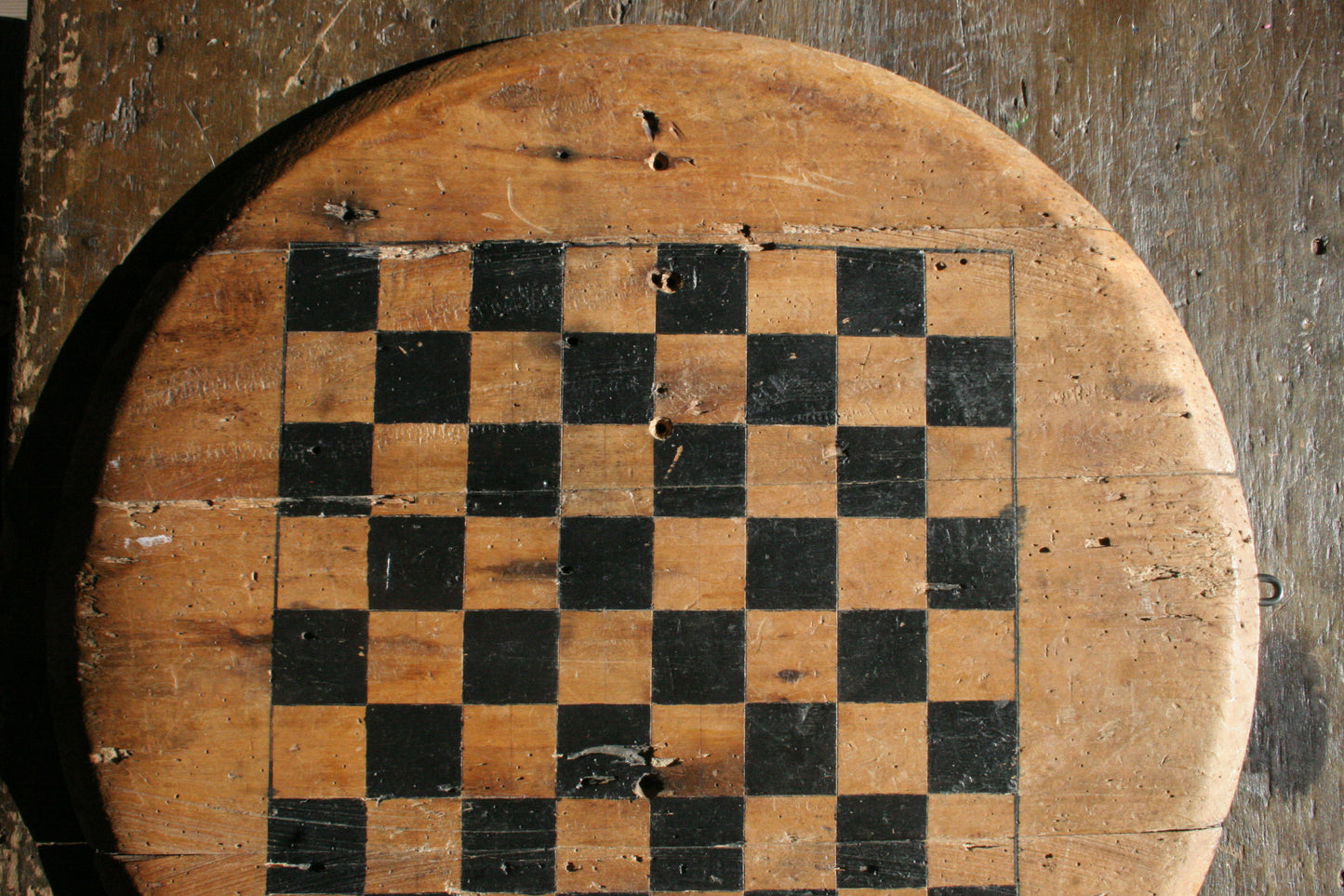 Antique Early Checkerboard / Gameboard