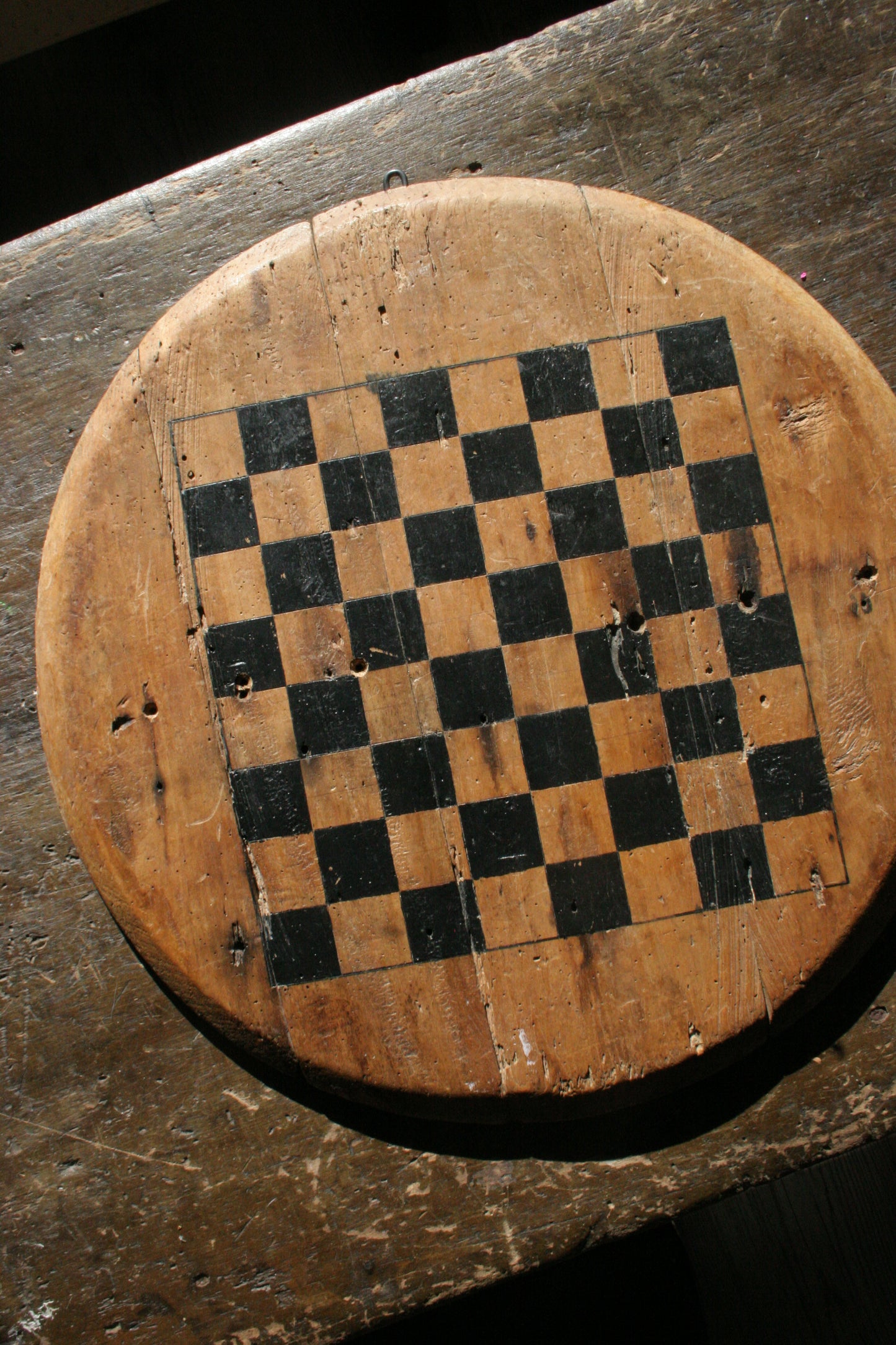 Antique Early Checkerboard / Gameboard