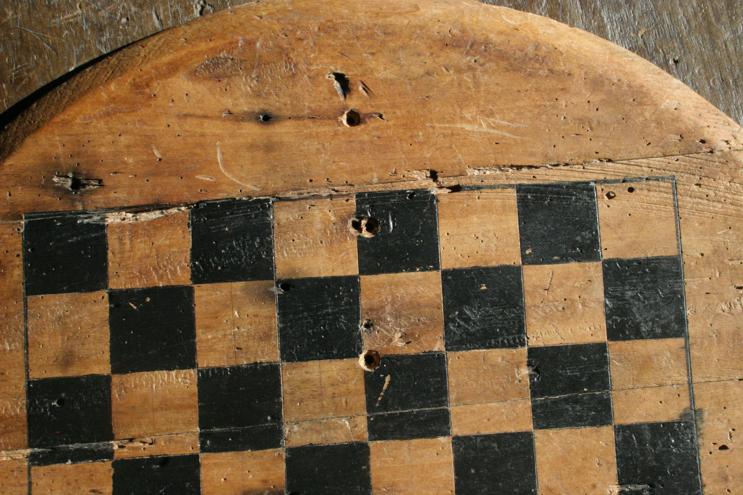 Antique Early Checkerboard / Gameboard