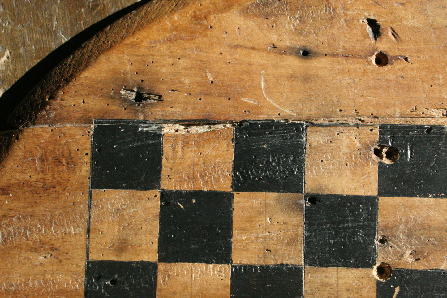 Antique Early Checkerboard / Gameboard