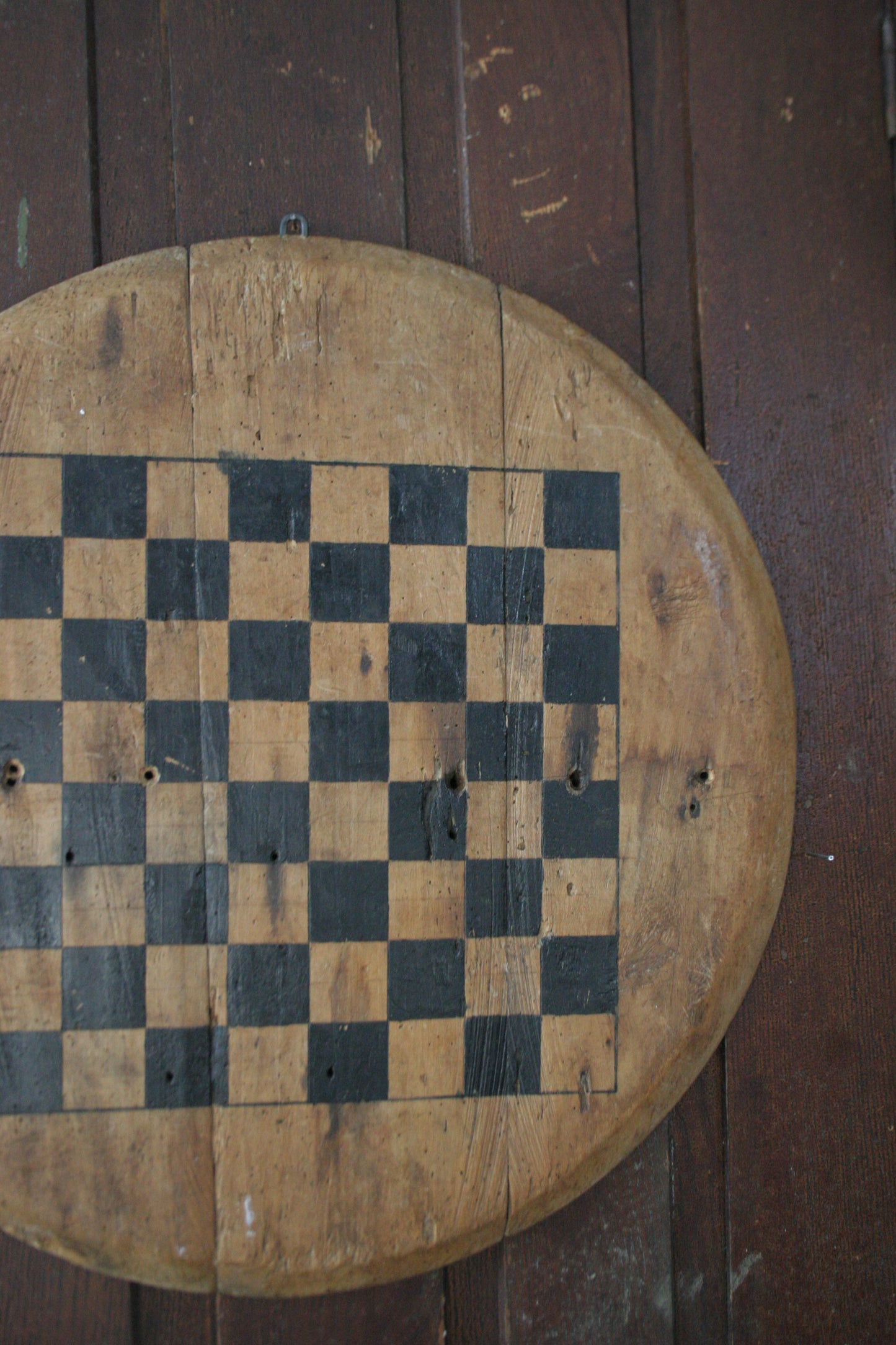 Antique Early Checkerboard / Gameboard