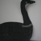 Vintage Hand Painted Metal Geese Decoy Double Sided