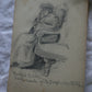 Antique rare Victorian 1884 full sketch book NYC