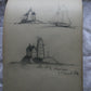 Antique rare Victorian 1884 full sketch book NYC