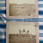 Vintage photos of men on bridge