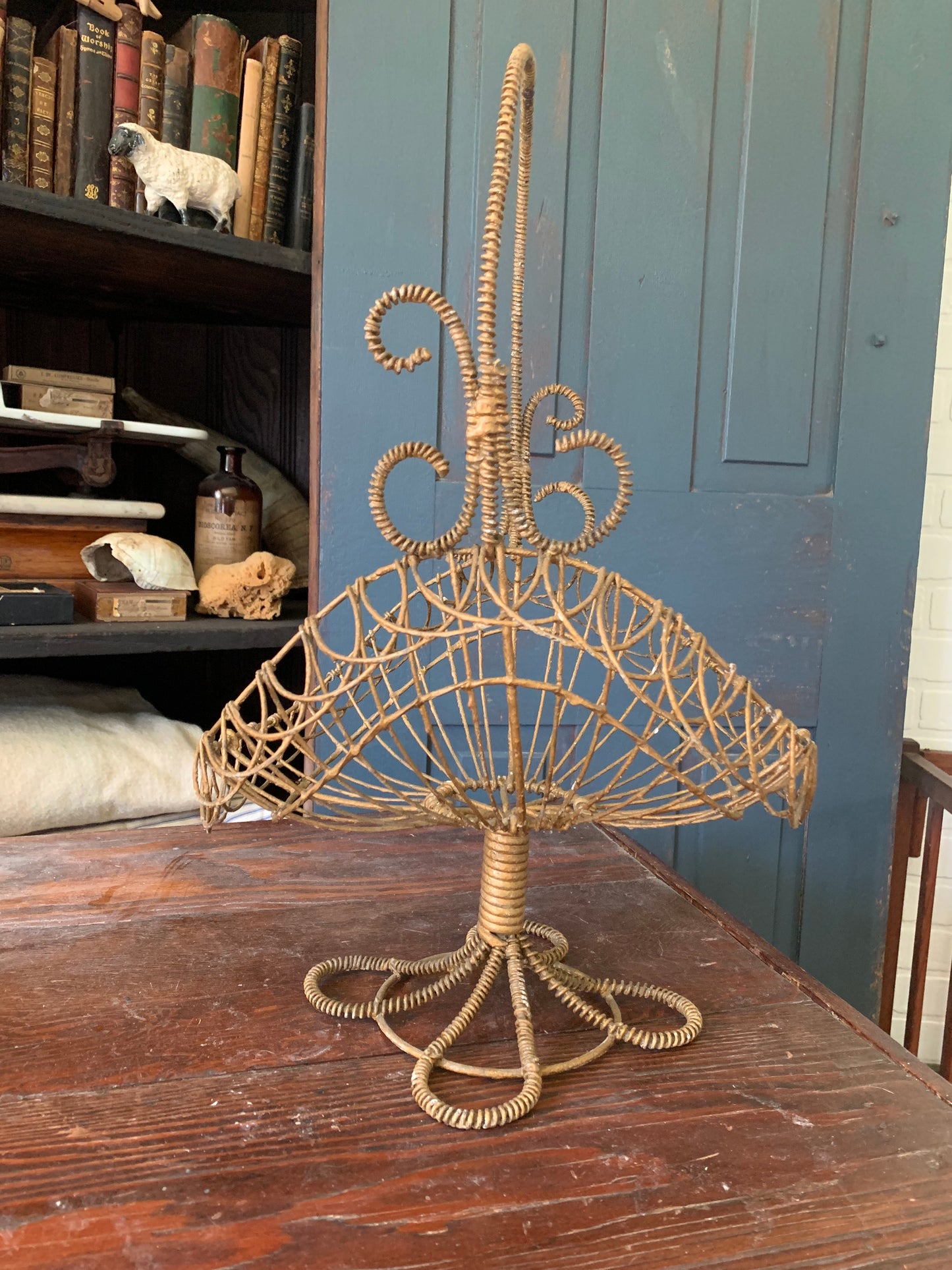 Vintage French wire basket