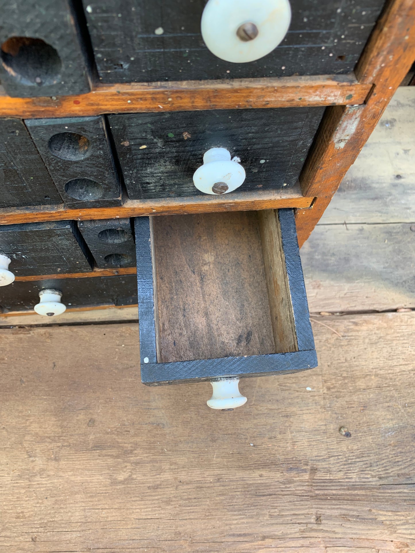 Antique handmade drawer cabinet