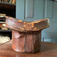 Antique 1800s leather hat box with original hat